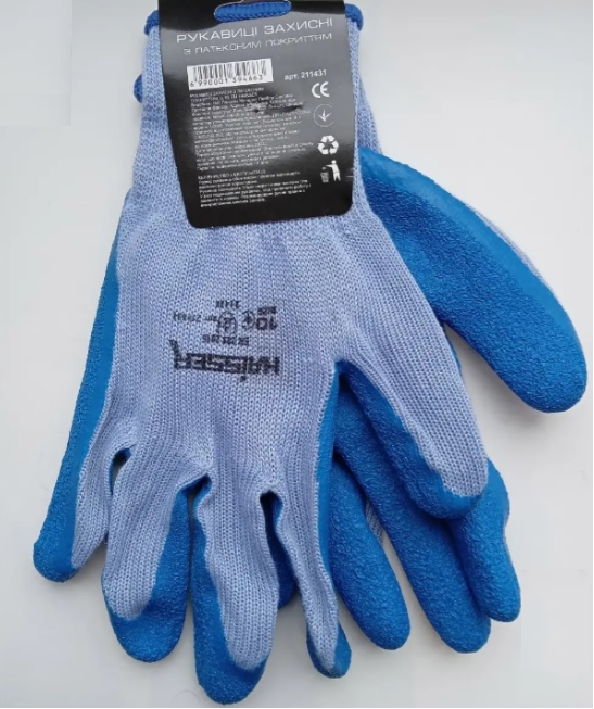 Рукавички Haisser HAISSER з покриттям латекс 2XL (11) 139466